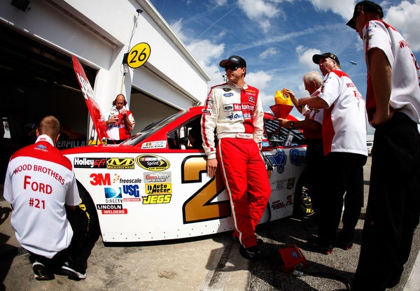 It's Charlotte, once such a stronghold for the Wood Brothers. So where are the Woods this weekend?